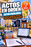 Actos en Orden | 11 guiones de actos escolares con glosas y palabras alusivas (Word editable)